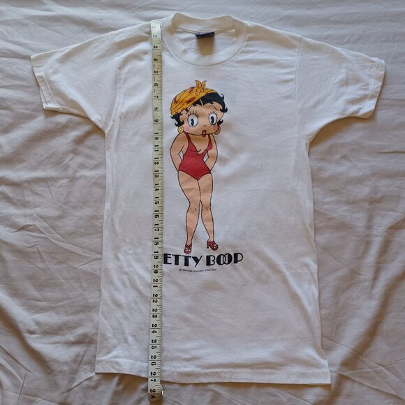 1984 Sneakers King Features Betty Boop Double-Sided White T-Shirt Adult M - Picture 13 of 13